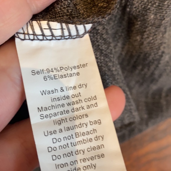 Joyfolie Mia joy dress gray waffle knit sleeveless handkerchief style LG - Picture 10 of 14